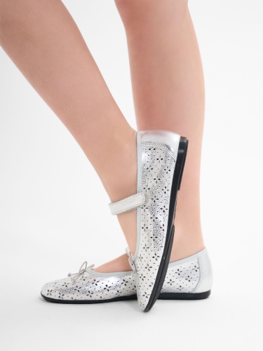 Туфли Pablosky для девочки, серебряные фото 4