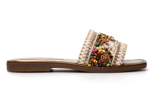 Сабо Paola для девочки, бежевые фото 2