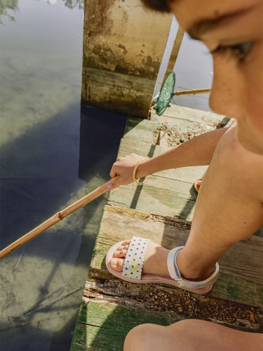 Босоножки Pablosky для девочки, голубые фото 2