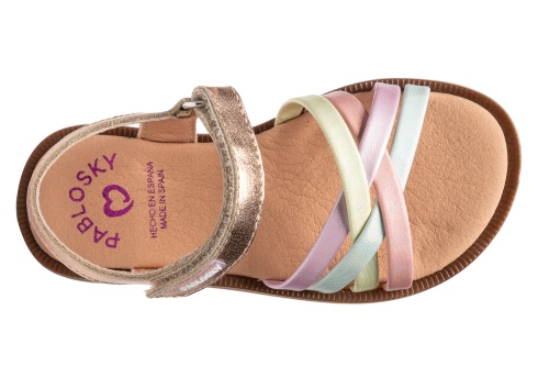 Босоножки Pablosky для девочки, золотые фото 4