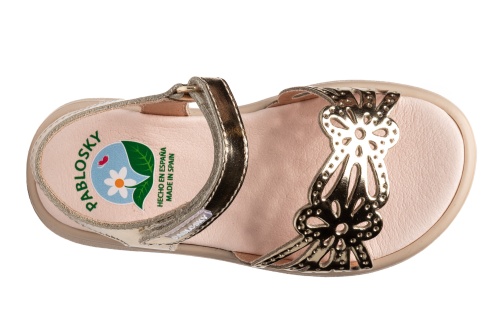 Босоножки Pablosky для девочки, золотые фото 4
