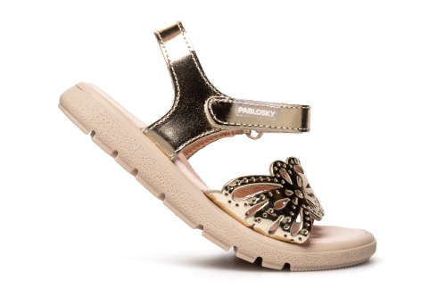 Босоножки Pablosky для девочки, золотые фото 5