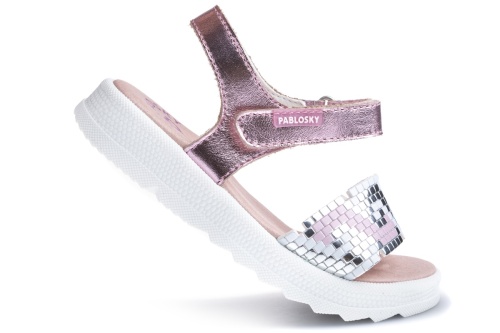 Босоножки Pablosky для девочки, розовые фото 5