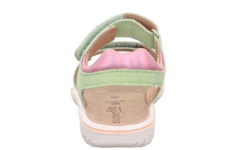 Босоножки Superfit для девочки, зелёные фото 5