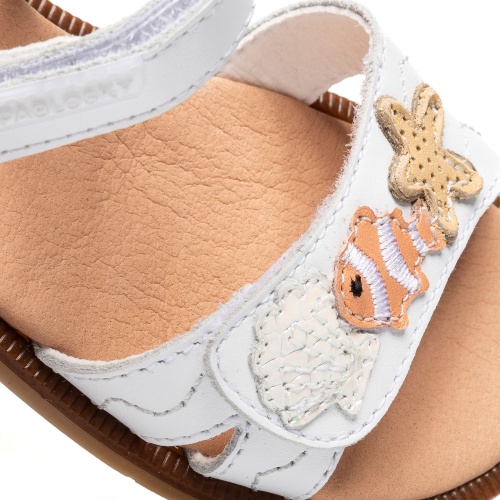 Босоножки Pablosky для девочки, белые фото 7