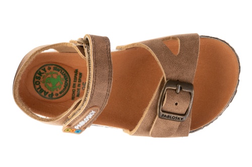Сандалии Pablosky для мальчика, коричневые фото 4