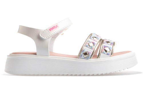 Босоножки Pablosky для девочки, белые фото 2