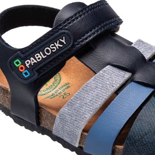 Сандалии БИО Pablosky для мальчика, синие фото 7