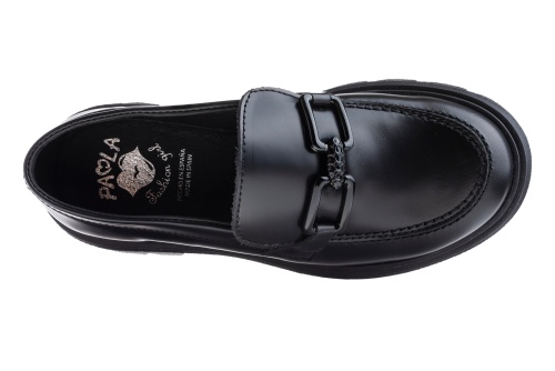 Лоферы PAOLA для девочки, чёрные фото 4