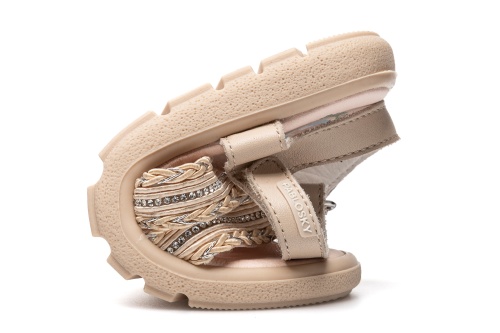 Босоножки Pablosky для девочки, бежевые фото 6