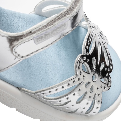 Босоножки Pablosky для девочки, серебряные фото 7