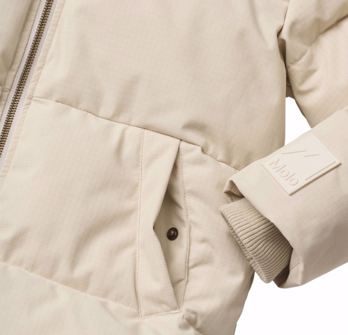 Пуховик Molo для девочки, бежевый фото 7