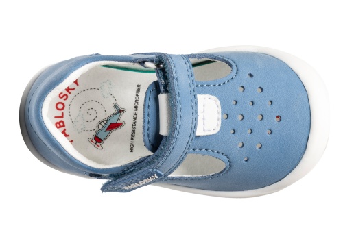Сандалии Pablosky для мальчика, голубые фото 4