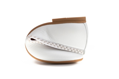 Туфли Paola для девочки, белые фото 6