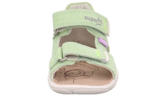 Босоножки Superfit для девочки, зелёные фото 3