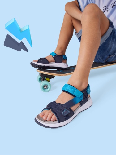 Сандалии SUPERFIT для мальчика, синие фото 3