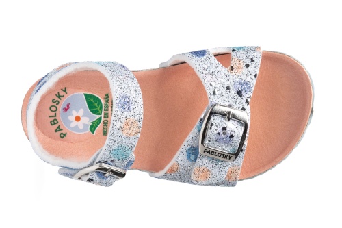 Босоножки Pablosky для девочки, голубые фото 4