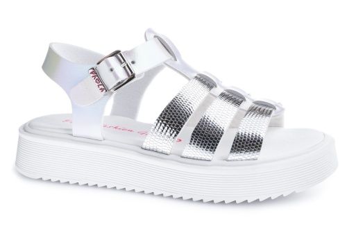 Босоножки Paola для девочки, серебряные