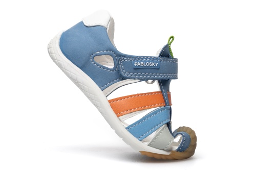Сандалии Pablosky для мальчика, голубые фото 5