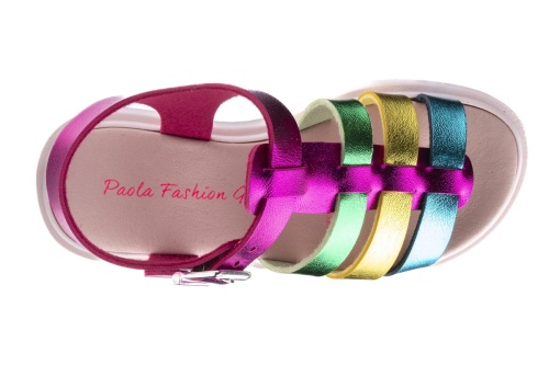 Босоножки Paola для девочки, розовые фото 4