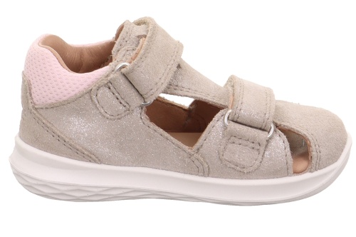 Босоножки Superfit для девочки, бежевые фото 4