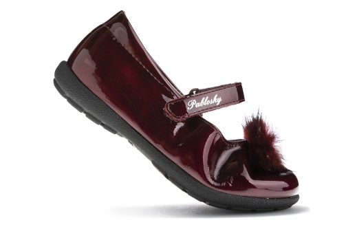 Туфли PABLOSKY для девочки, бордовые фото 5