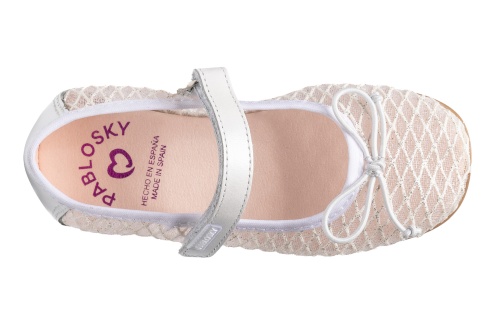 Туфли Pablosky для девочки, белые фото 4