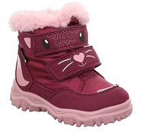 Ботинки Superfit для девочки, бордовые