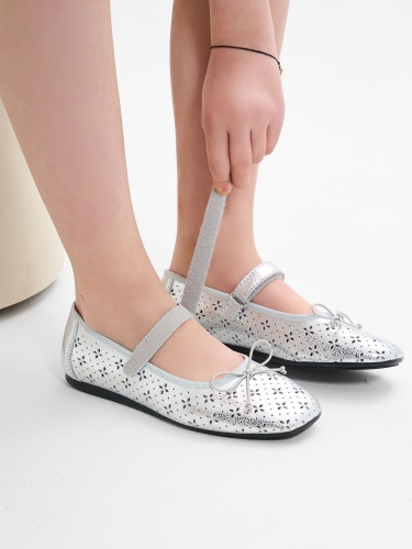 Туфли Pablosky для девочки, серебряные фото 3