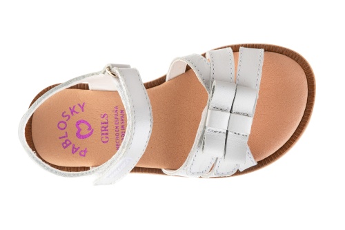 Босоножки Pablosky для девочки, белые фото 4