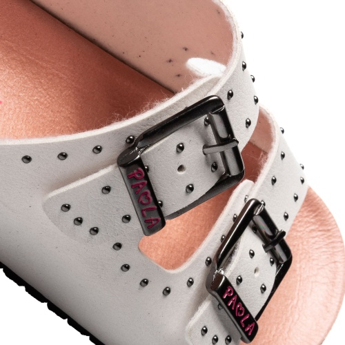 Сандалии БИО Paola для девочки, белые фото 6