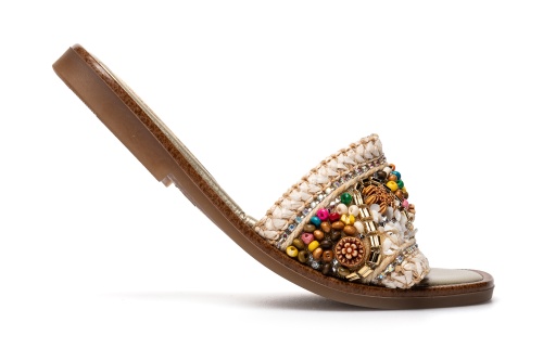 Сабо Paola для девочки, бежевые фото 5