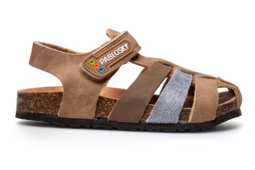 Сандалии БИО Pablosky для мальчика, коричневые фото 2