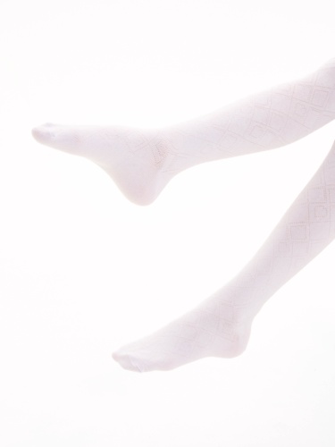 Колготки Pablosky для девочки, белые фото 2