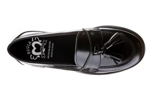 Лоферы PAOLA для девочки, чёрные фото 4