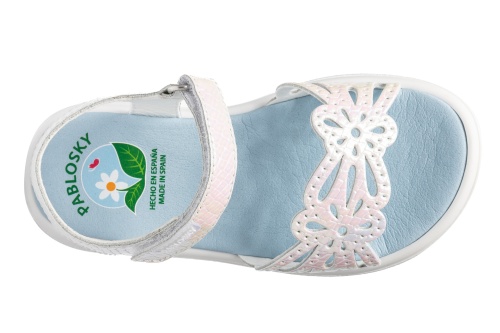 Босоножки Pablosky для девочки, перламутровые фото 4