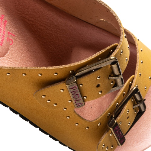 Сандалии БИО Paola для девочки, жёлтые фото 6