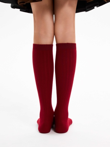 Гольфы Pablosky для девочки, бордовые фото 4