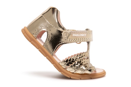 Босоножки Pablosky для девочки, золотые фото 5