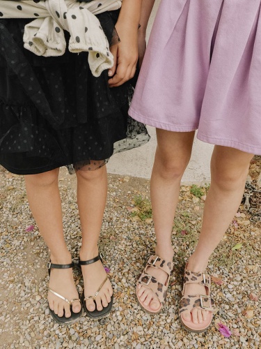 Сандалии БИО Paola для девочки, леопардовые фото 3