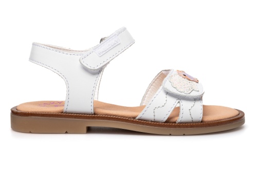 Босоножки Pablosky для девочки, белые фото 2