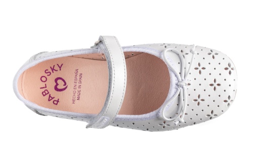 Туфли Pablosky для девочки, белые фото 4