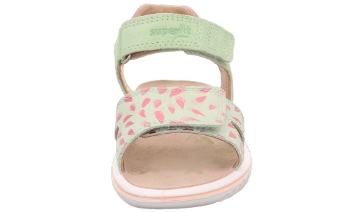 Босоножки Superfit для девочки, зелёные фото 3