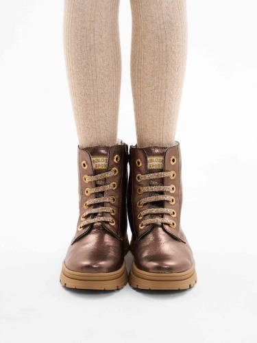 Ботинки PABLOSKY для девочки, бронзовые фото 2