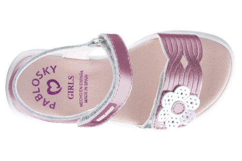Босоножки Pablosky для девочки, розовые фото 4