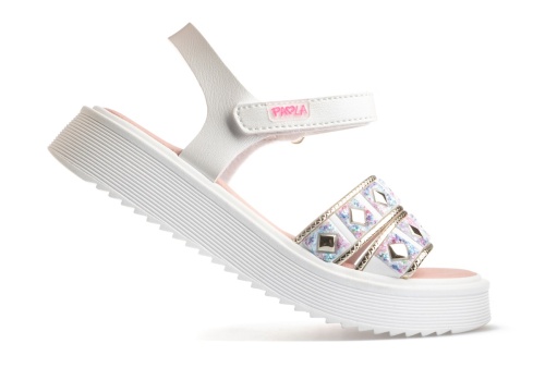 Босоножки Pablosky для девочки, белые фото 5